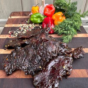 dill flavoured beef jerky picture
