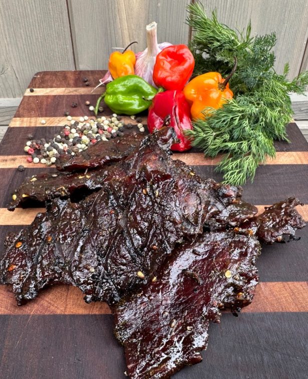 dill flavoured beef jerky picture