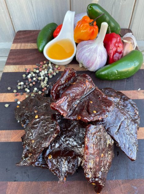 smoked beef jerky image